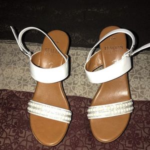White Sandal Wedges